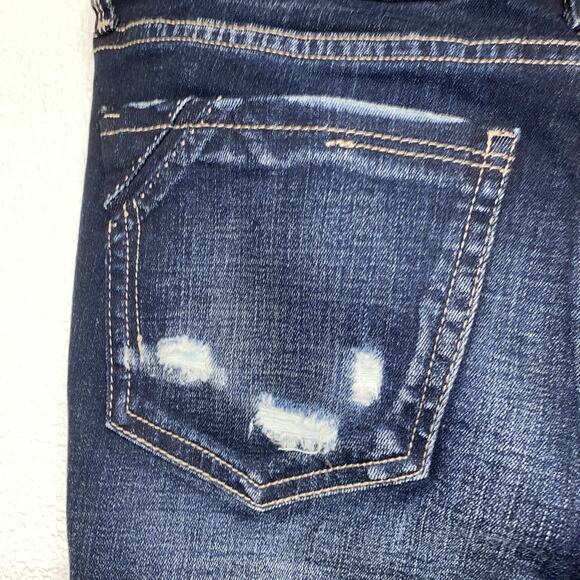 BKE Buckle Black Ankle Skinny Fit No. 53 Jeans Women’s 27 Distressed Blue Denim - Picture 10 of 14